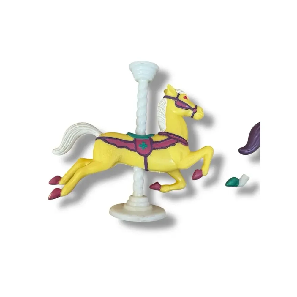 Wilton Carousel Horse Cake Separator Set of 2 Vintage 1996 Cake Toppers Toys